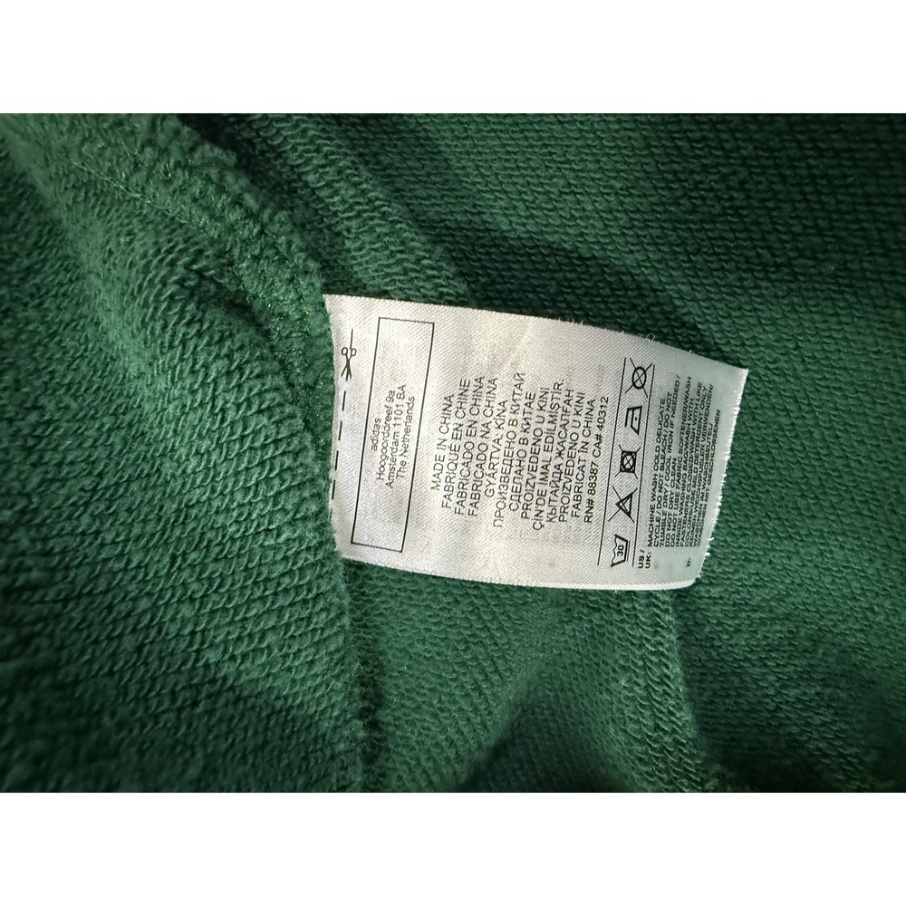 Adidas Ivy Park Sweatshirt Womens Small Green Raglan Crewneck Logo Sleeve Fleece - Picture 12 of 12